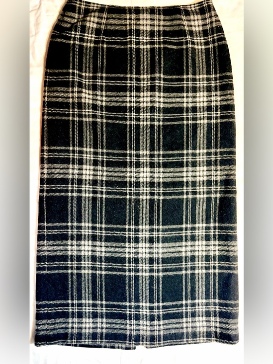 Talbots Dresses & Skirts - Vintage Talbots Plaid 100% Wool Midi Pencil Skirt - Size 10